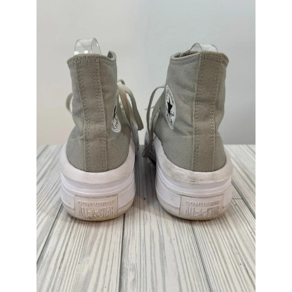 Converse Chuck Taylor All Star Lift Platform High Top Sneakers Gray Women's Sz 9 - Picture 8 of 9